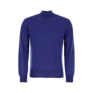 Pt Torino Men Electric Blue Wool Sweater